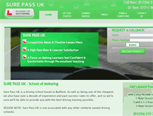 Tablet Screenshot of cheapdrivinglessonsinbedford.co.uk